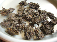 七子小緑印圓茶7542の散茶