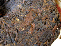 7582大葉青餅70年代プーアル茶