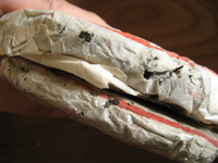 上「92紅帯青餅」　下「七子紅帯青餅」