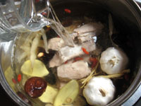 水を入れた状態