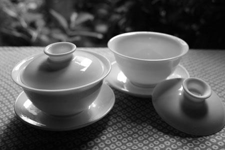 生茶のプーアール茶に蓋碗