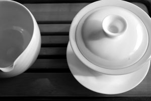 生茶のプーアール茶に蓋碗