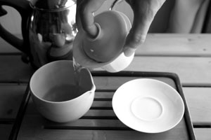 生茶のプーアール茶に蓋碗