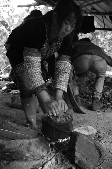 小屋で飲むお茶