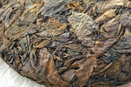 丁家老寨古樹の黄片2012年プーアル茶