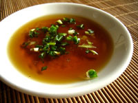 火鍋のタレにごま油と塩