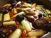 火鍋の王様！麻辣火鍋の薬味セット