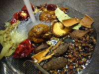 薬味セット水洗いする