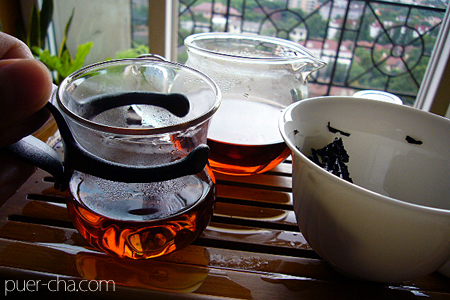 プーアール茶の味の鑑賞