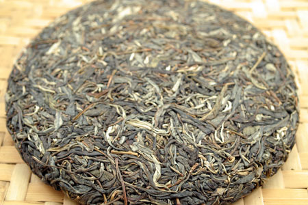 漫撒古樹青餅2013年プーアル茶