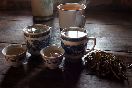 漫撒古樹青餅2013年プーアル茶