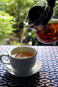 紅茶と生茶にグラスポッド