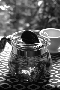 紅茶と生茶にグラスポッド