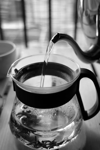 生茶のプーアール茶に蓋碗