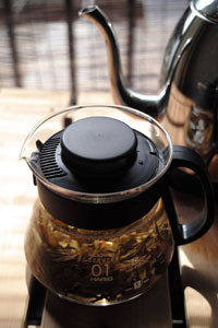 生茶のプーアール茶に蓋碗