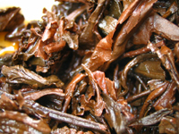 早期藍印鉄餅プーアル茶