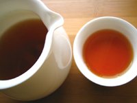 早期藍印鉄餅プーアル茶