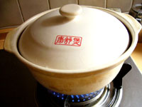 十全大補湯・薬膳スープ1時間半～2時間土鍋で煮込む